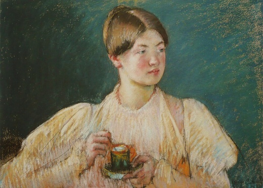 painting of a young lady