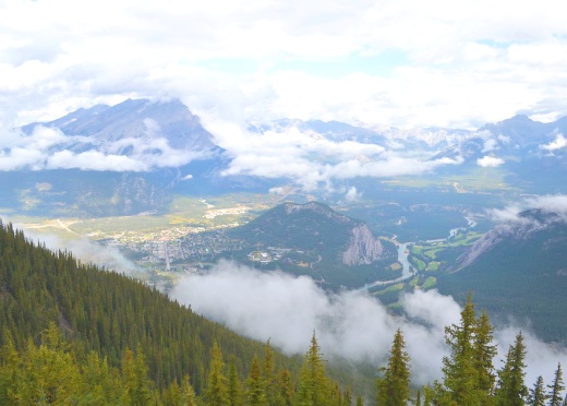 View of the Rocky Mountains, Canada