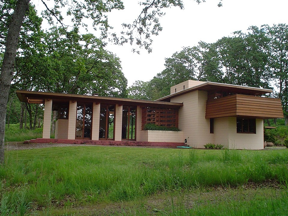 The Gordon House by architect Frank Lloyd Wright, located in Silverton Oregon