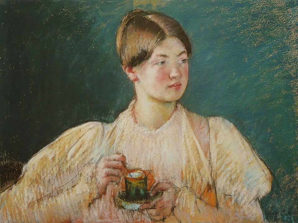 painting of a young lady