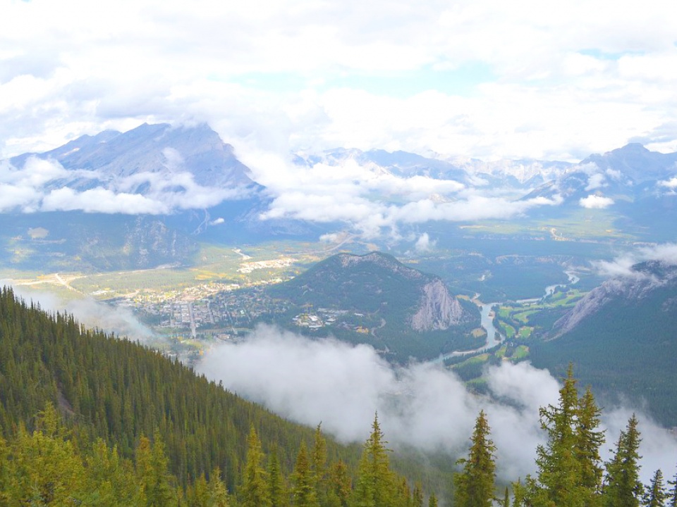 View of the Rocky Mountains, Canada